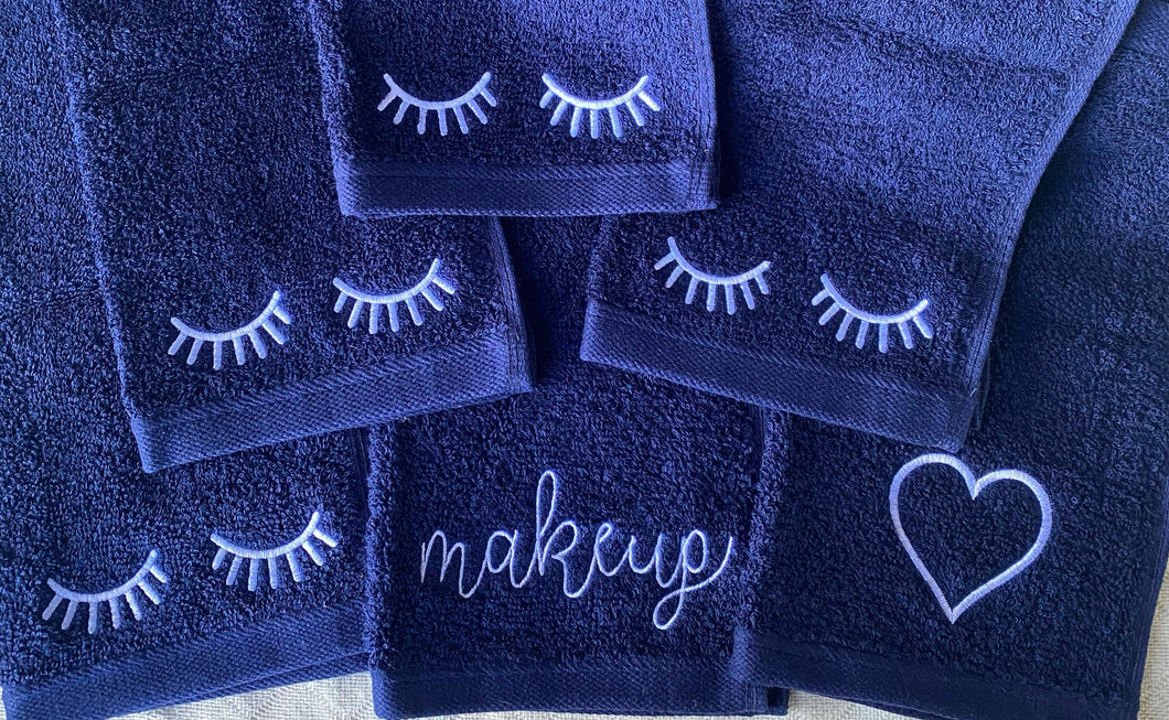 Navy Makeup Rag